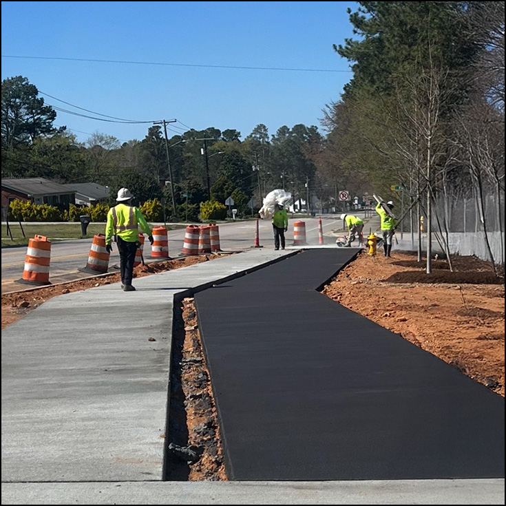 L&L Concrete provides municipal concrete construction services including bike lanes, walkways, traffic dividers, intersection aprons, flares, and more.